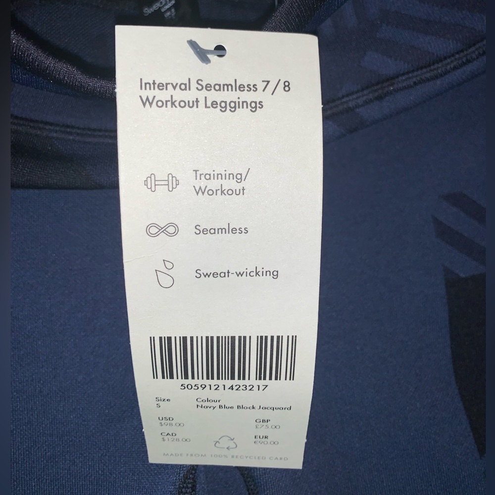 Sweaty Betty NWT Interval Seamless 7/8 Leggings - Picture 3 of 12